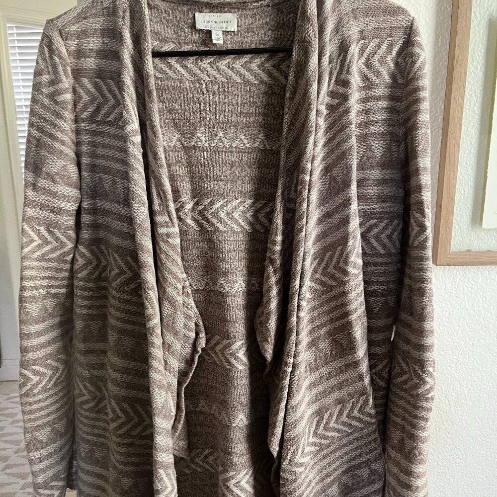 Lucky Brand Western-Print Cardigan